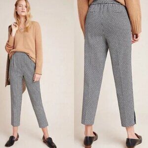 ANTHROPOLOGIE Larkin Jacquard Tapered Trouser Size XS